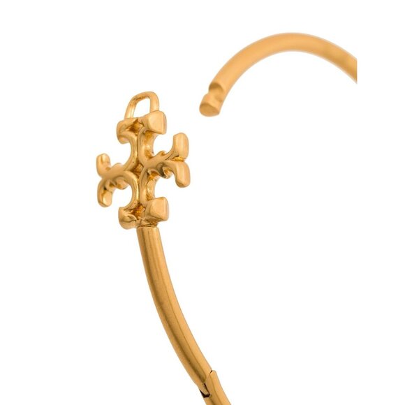 Tory Burch Eleanor Hinged Cuff Bracelet Gold OS - Picture 4 of 12